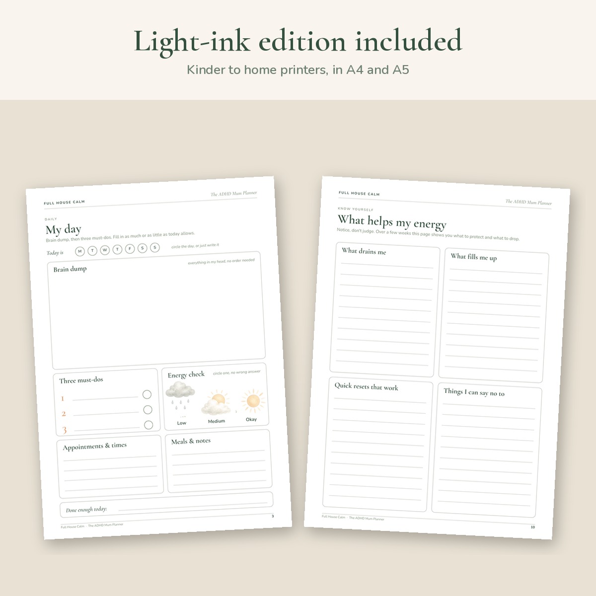 Pages in the light-ink edition